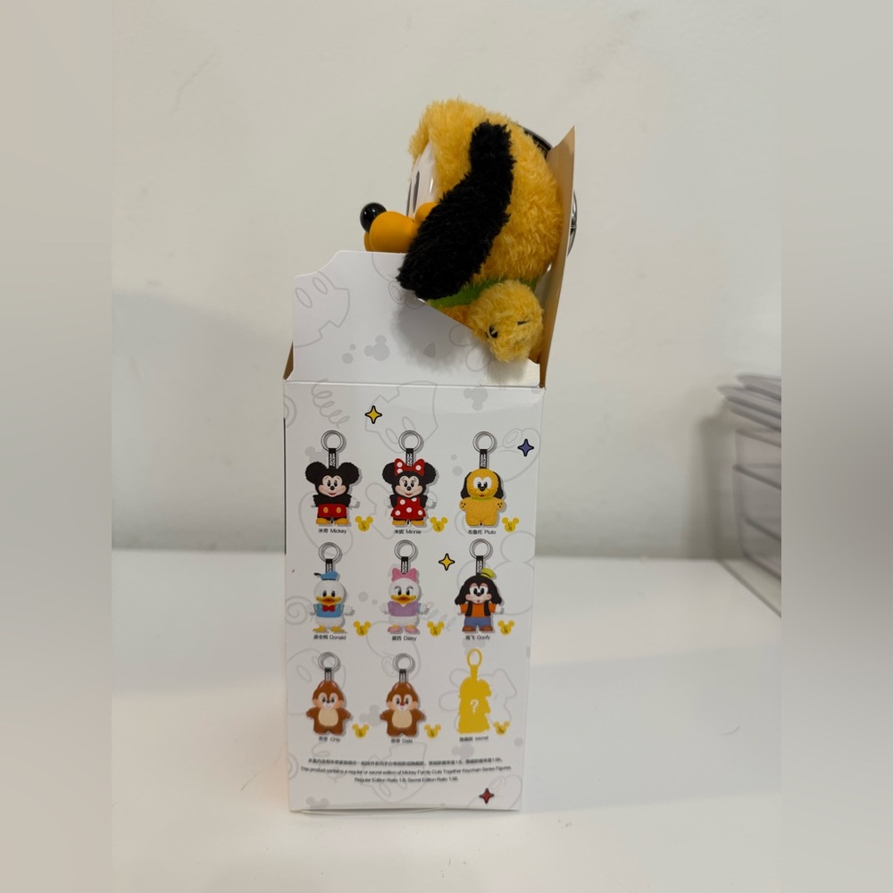 Disney Pop Mart Mickey Mouse Keychain with Black and Yellow Accents - Picture 2 of 3